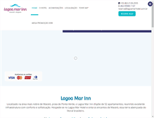 Tablet Screenshot of lagoamarhotel.com.br